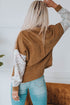 Patchwork Corduroy Buttoned Shirt Jacket